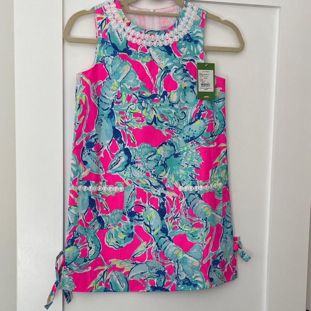Lilly Pulitzer Raz Berry Lobster Print Dress